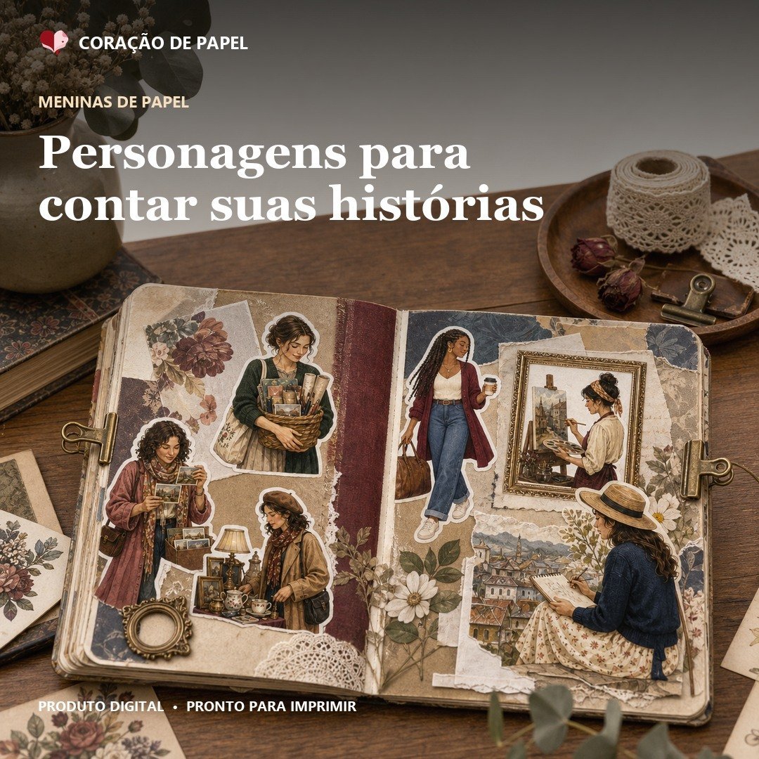 Exemplo visual — Meninas de Papel