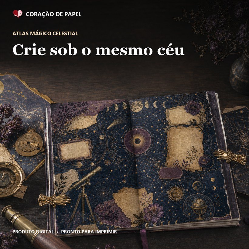 Prévia da coleção Atlas Mágico Celestial
